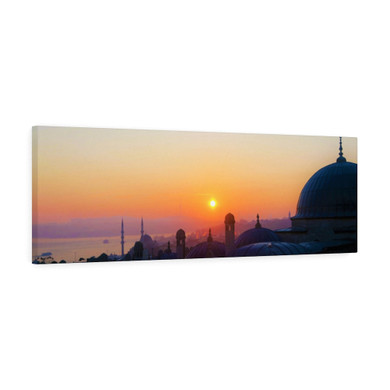 Sultan Ahmed Blue Mosque Horizontal Canvas Gallery Wrap