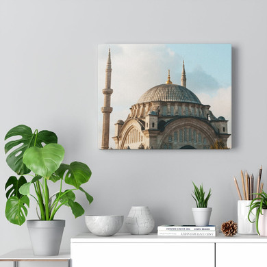 Sultan Ahmed Blue Mosque Square Canvas Gallery Wrap
