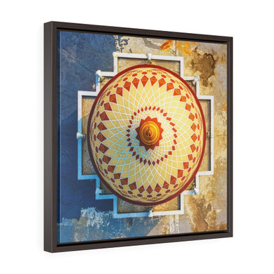 Masjid Sukadiri Indonesia Square Framed Premium Gallery Wrap Canvas