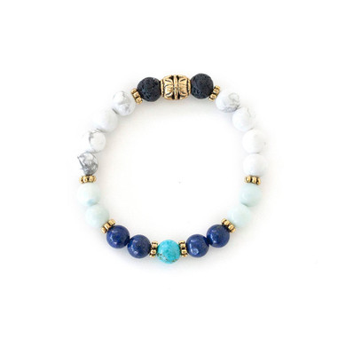 Calming Crystal Healing Bracelet | I AM Enough | Oil Diffuser Jewelry | Turquoise Bracelet | Anxiety Relief Calming Crystal Healing Bracelet | I AM Enough | Oil Diffuser Jewelry | Turquoise Bracelet | Anxiety Relief
