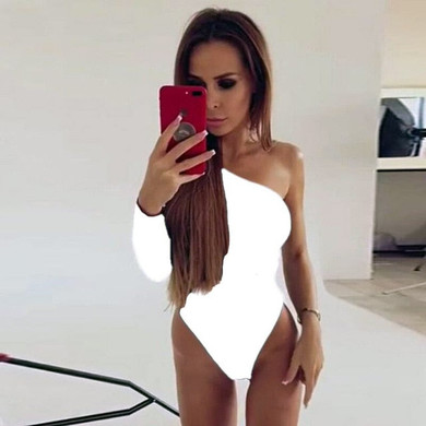 One shoulder bodysuit