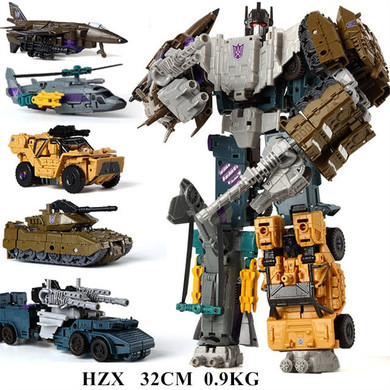 Devastator Transformer KO Robot Car Action Figure Aircraft tank Model 5 IN 1
