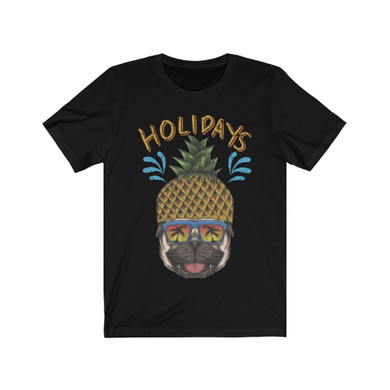 Holidays Pug Unisex T-Shirt