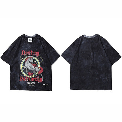 Men  Wild Horse Tshirt Harajuku Summer Men  Wild Horse Tshirt Harajuku Summer