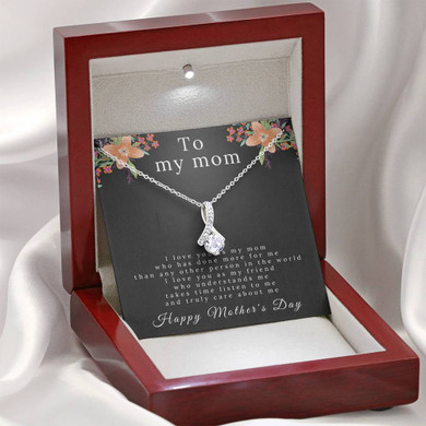 I Love You As My Mom Alluring Beauty Necklace for Mom
