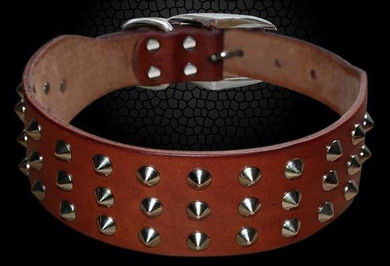 PU Leather Spike Dog Collar