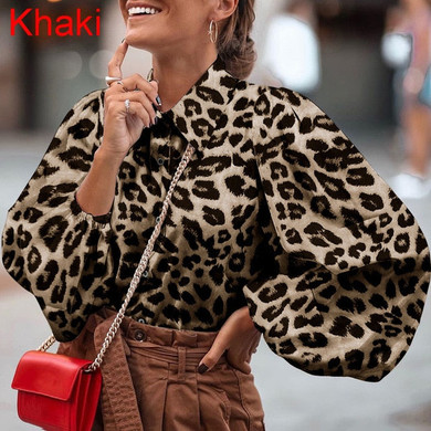 Spring / Summer -  Women Blouses 2021 Polka Dot Shirt 5XL Celmia Long Lantern Sleeve Lapel Neck Elegant Office Ladies Stylish Tops Plus Size