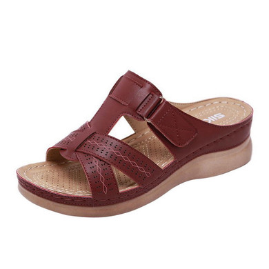 Women's Slipper Open Toe Comfy Sandals Soft Premium Orthopedic Low Heels Walking Sandals Toe Corrector Cushion DropShipping