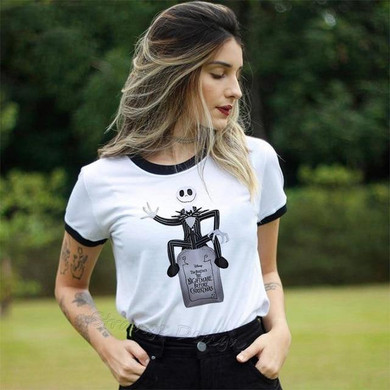 Nightmare Before Christmas Printed T-Shirt