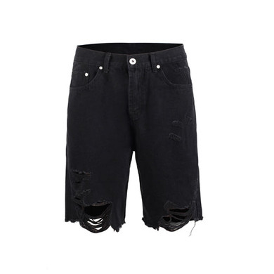 mens destroyed Denim shorts