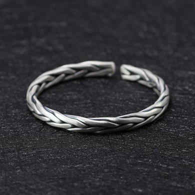 Vintage Punk Rock Silver Bracelet