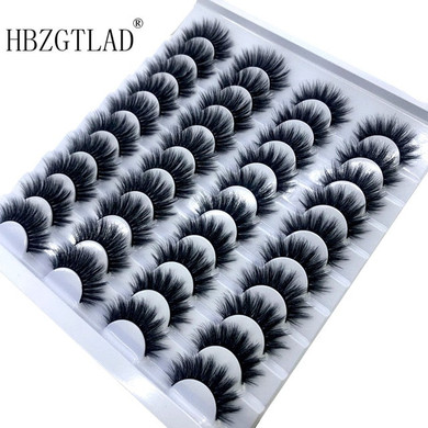 HBZGTLAD 20 pairs natural false eyelashes fake lashes long makeup 3d mink eyelashes eyelash extension mink eyelashes for beauty