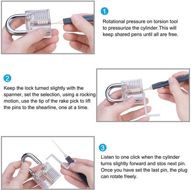 Lock Pick Set, Lock Picking Tools, Bump Key Set, Pick a Lock Set