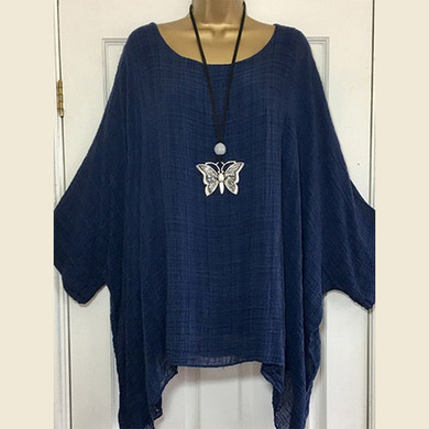 Casual Batwing Sleeve Blouses