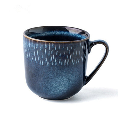 Creative Blue Pottery Ceramic Coffee Mugs