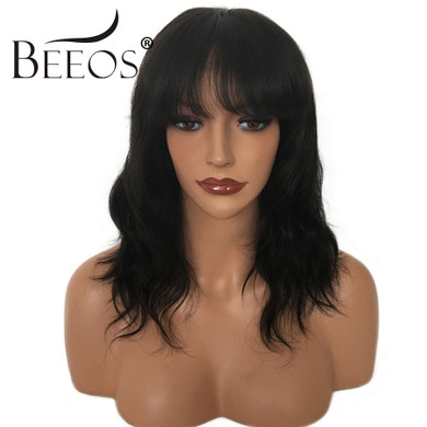 Brazilian Wavy Glueless Lace Front Human Hair Wigs