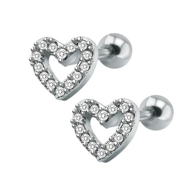 1 Pair Steel Ear Tragus Cartilage Piercing
