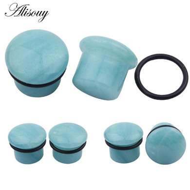 2Pcs/lot Natural Stone Ear Plug