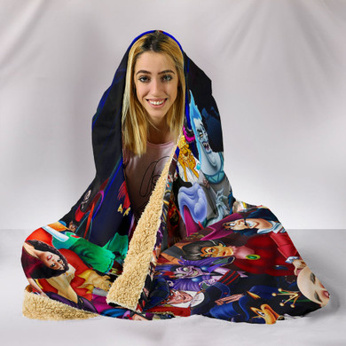 Disney Villains Disney Hooded Blanket Disney Villains Disney Hooded Blanket