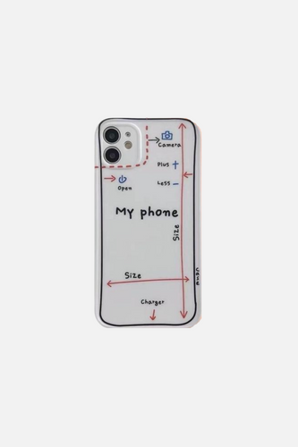 Retro Hand Painted Doodle iPhone Case