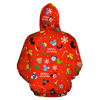 Disney Merry Christmas (Red) Zip - Up Hoodie