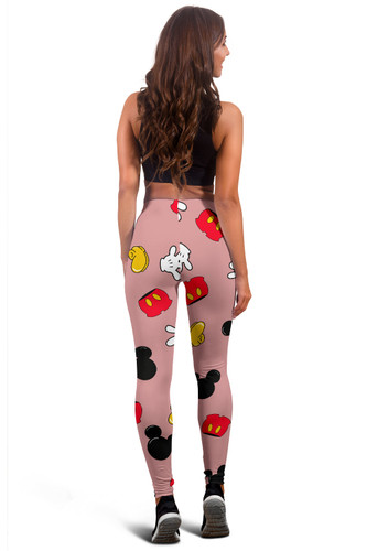 MINI MICKEY PATTERN LEGGINGS PINK
