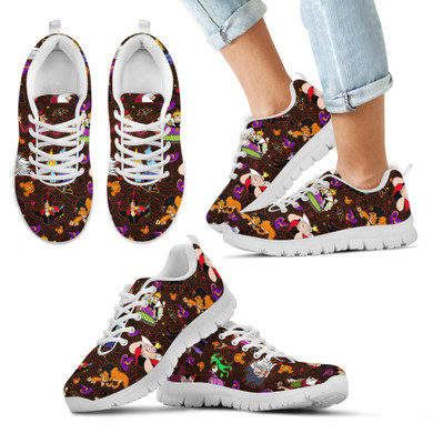 [Express Line Product+ 12$] Villain Disney Halloween Women's Sneakers (Black)