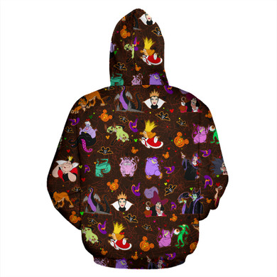 [Express Line Product+ 12$] Villain Disney Halloween All Over Hoodie