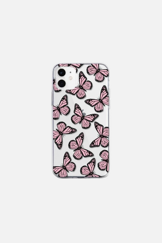 Vintage Butterfly Pink iPhone Case