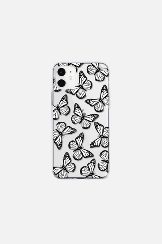 Vintage Butterfly White iPhone Case