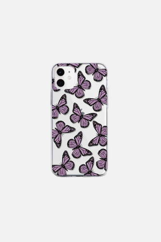 Vintage Purple Butterfly iPhone Case