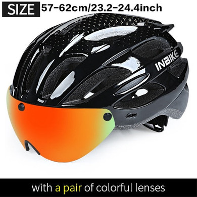 INBIKE Cycling Helmet with Goggles Ultralight MTB Bike Helmet Men Women Mountain Road casco Sport Specialiced Bicycle Helmets