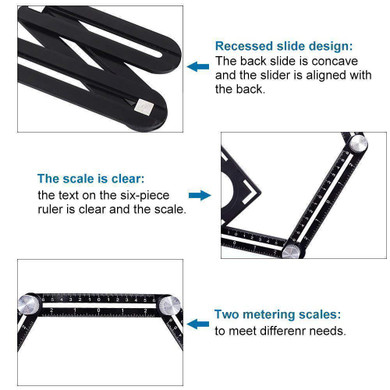 Six-Sided Aluminum Alloy Template Tool
