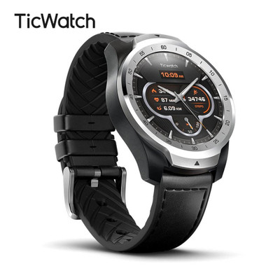 TicWatch Pro Smart Watch Men‘s Watch Wear OS by Google for iOS& Android NFC Payment Built in GPS Waterproof Bluetooth Smartwatch