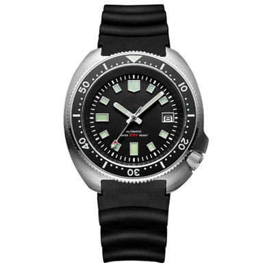 1970 Abalone Dive Watch 200m Sapphire Crystal Calendar NH35 Automatic Mechanical Steel Diving Men's Watch