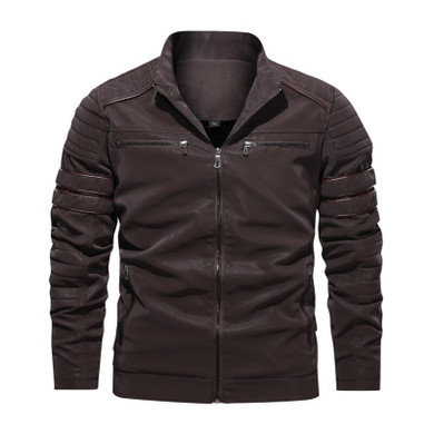 Autumn Winter Men's Leather Jackets Motorcycle PU Jacket Male Biker Leather Coats Men Clothing Quality Leather Jacket