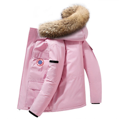 90%Down Jackets Men Winter Jacket Men Fashion Thick Warm Parkas Fur White Duck Down Coats Casual Man Waterproof Down Jackets 165