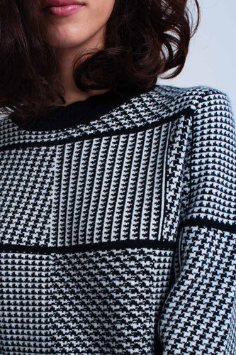 Black Textured Sweater