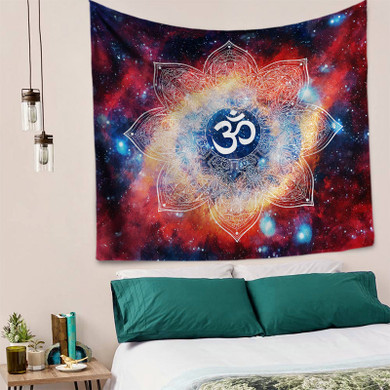 Galaxy Lotus Mandala Tapestry