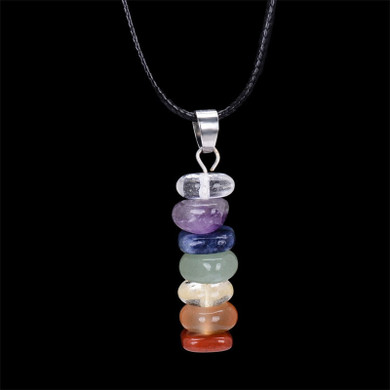 Handmade 7 Chakra Rainbow Necklace Handmade 7 Chakra Rainbow Necklace