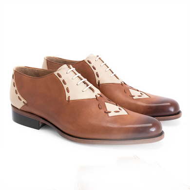 Men's Handmade Lace Up Stitching Dress Shoes