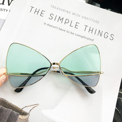 Women's Luxury Triangle Metallic Sunglasses