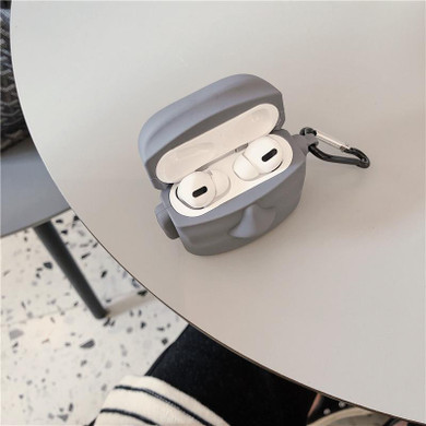 AirPods Pro Case Silicone Shockproof Cover Stone Statue