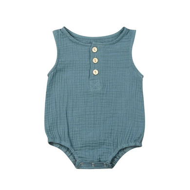 Newborn UNISEX Cotton Linen Romper