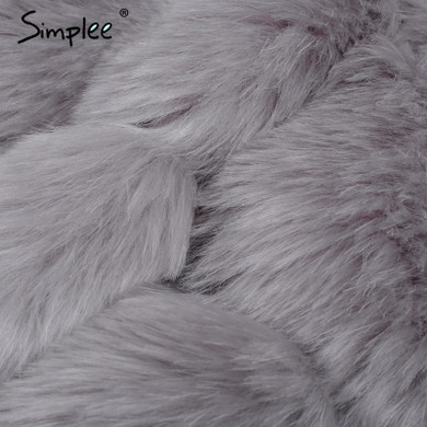 Luxury Fluffy faux fur short coat