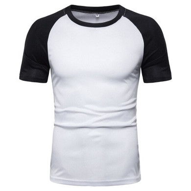 Men's Slim Fit O-Neck Short Sleeve Muscle Tee T-shirt