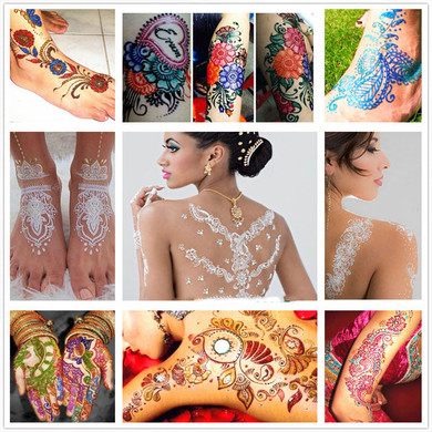 Natural Herbal Temporary Tattoo Kit With Free Templates