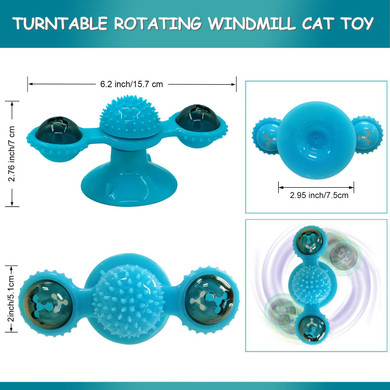 Interactive Windmill Cat Toy