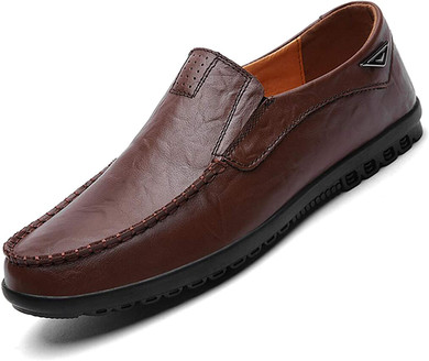 Go Tour Men’s Casual Leather Fashion Slip-on Loafers Shoes