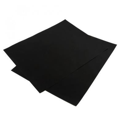 40*30cm 2pc Nonstick Heat Resistant  BBQ Grill Mat Reusable Teflon Cooking Baking Pad Heat Resistance Black)